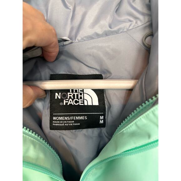 The North‎ Face Women's Hyvent Hooded Waterproof Jacket Green Gray Size Medium - Picture 12 of 15